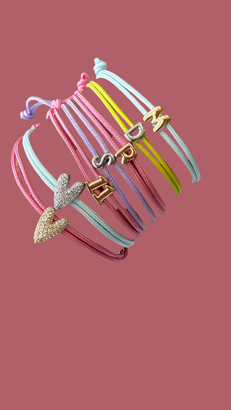 Charm satin bracelet
