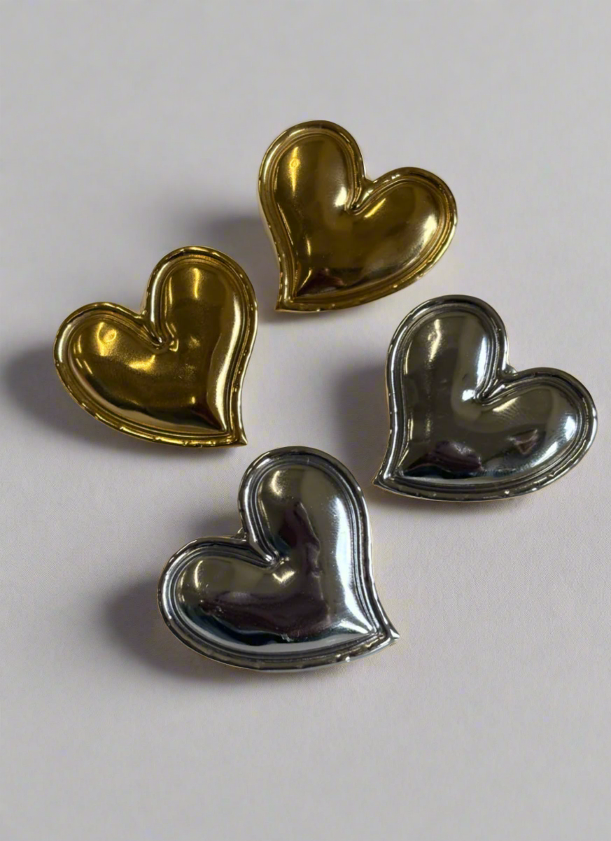 Jumbo heart earrings