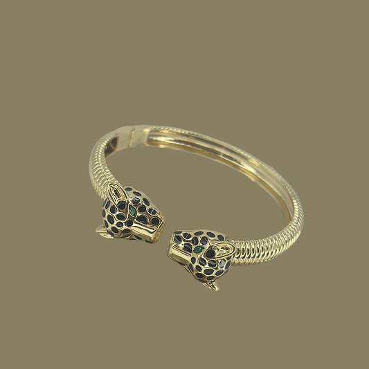 Leopard luxury cuff