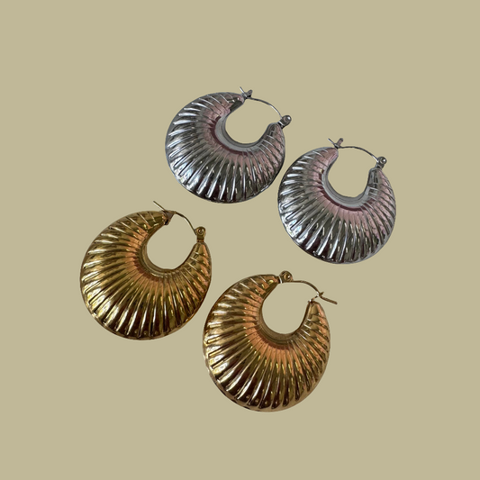 Aisha Chunky textured earrings