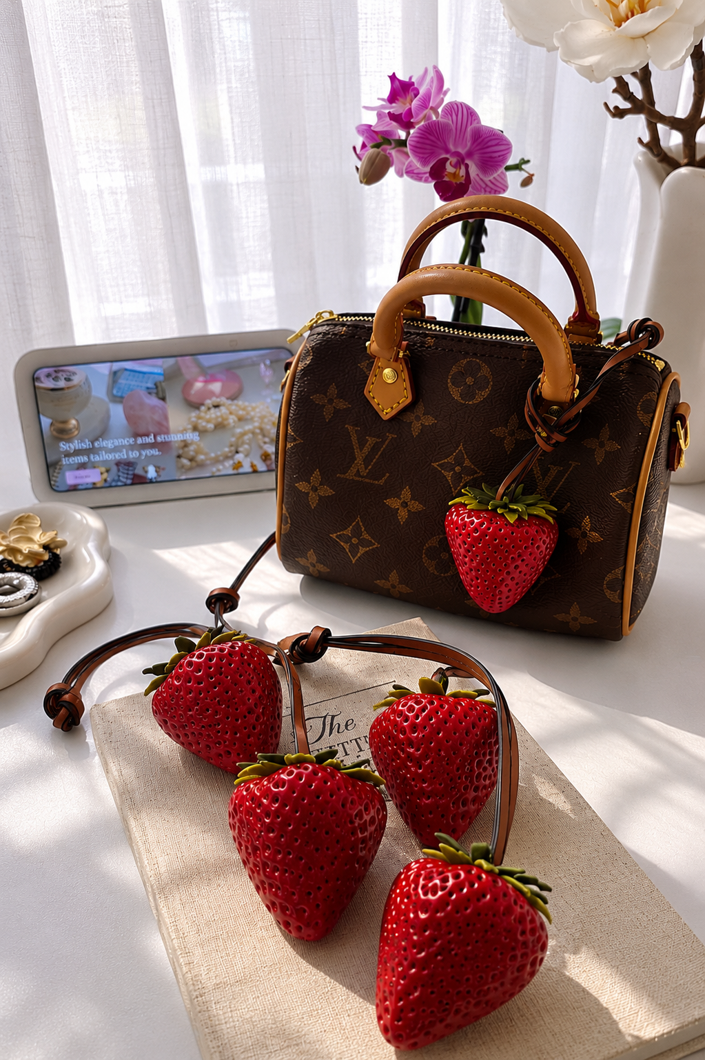 Strawberry bag charm 🍓 pre order