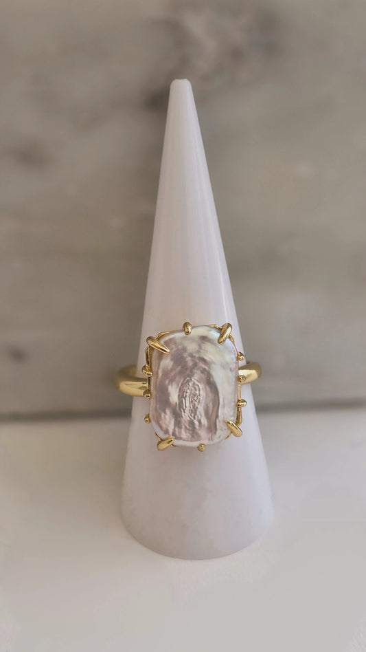 Calliope pearl statement ring