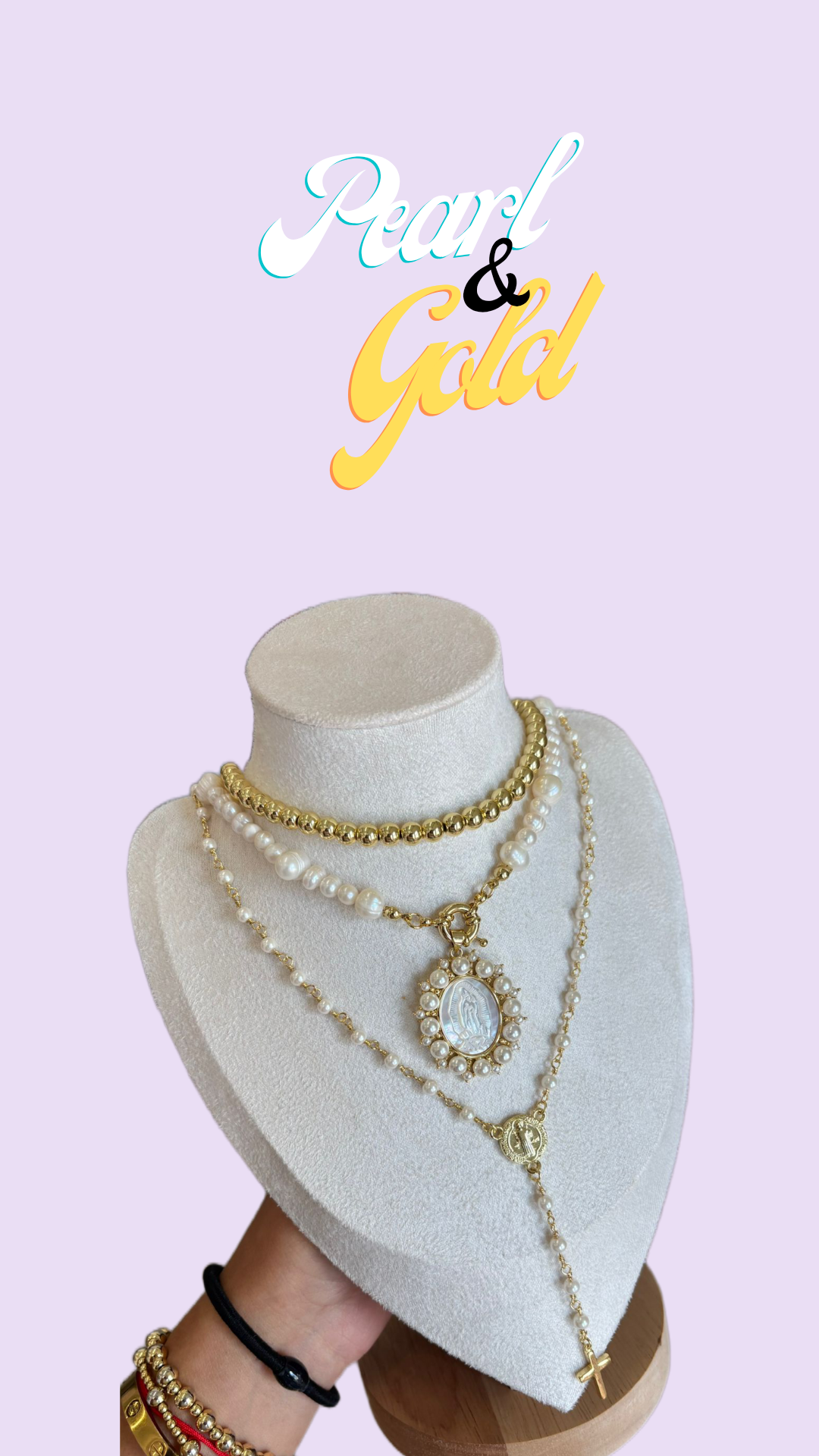 Pearl & Gold set
