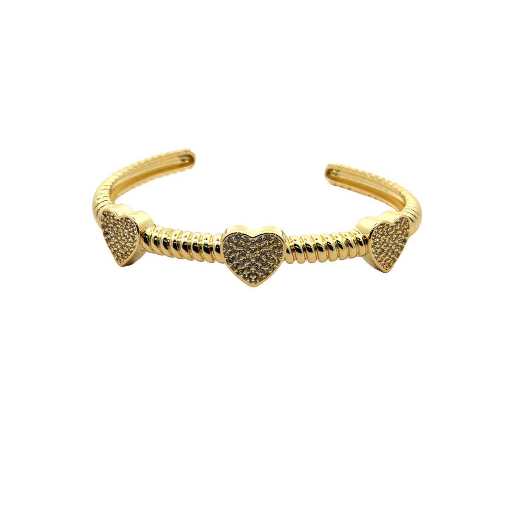 Triple heart canle cuff