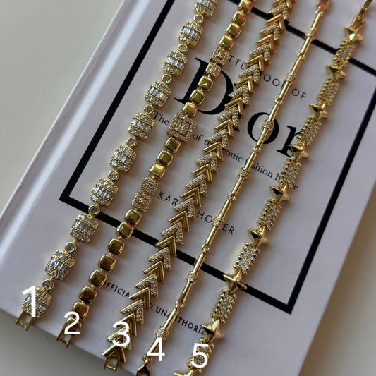 Luxury gold bracelets