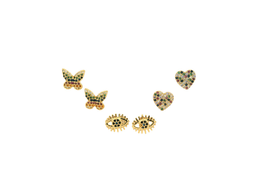 Sweet girl earrings set