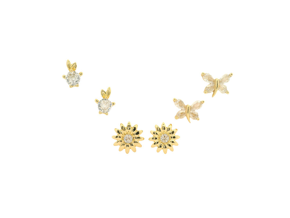 Sweet girl earrings set