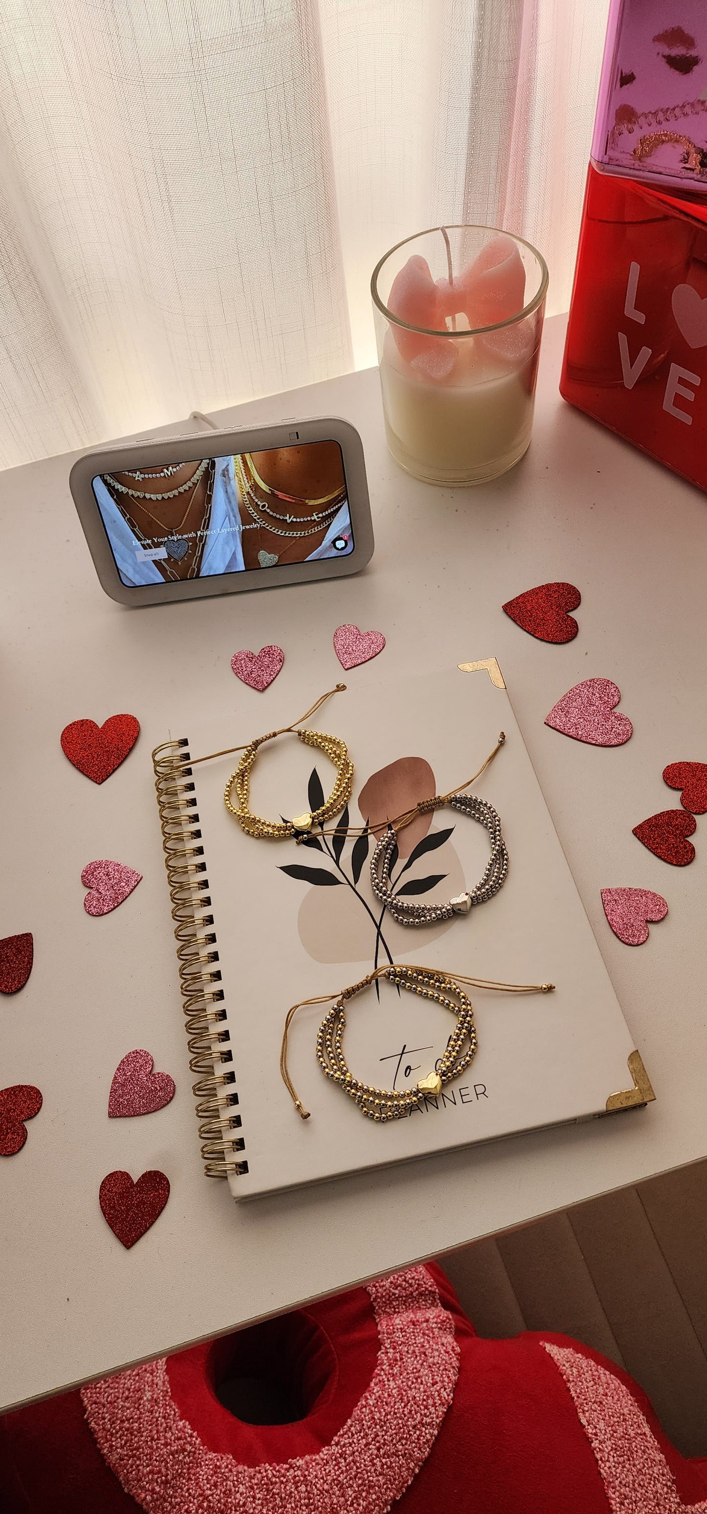 Triple heart bracelet