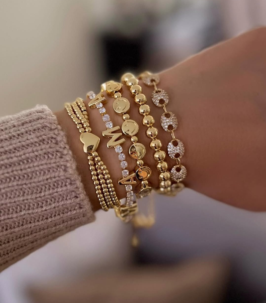 Triple heart bracelet