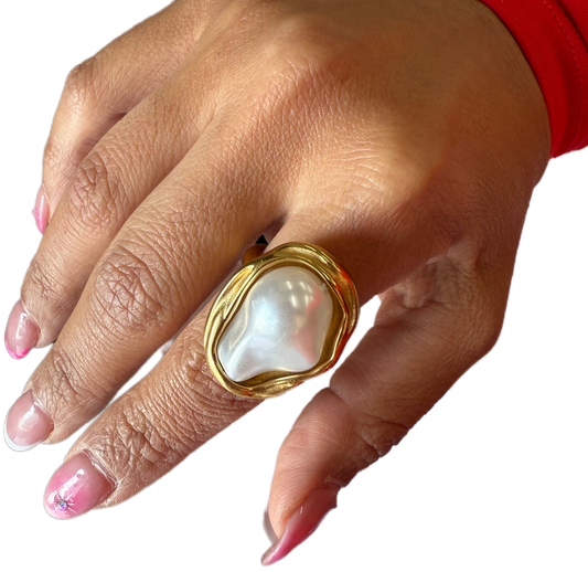 Mother of  pearl ring