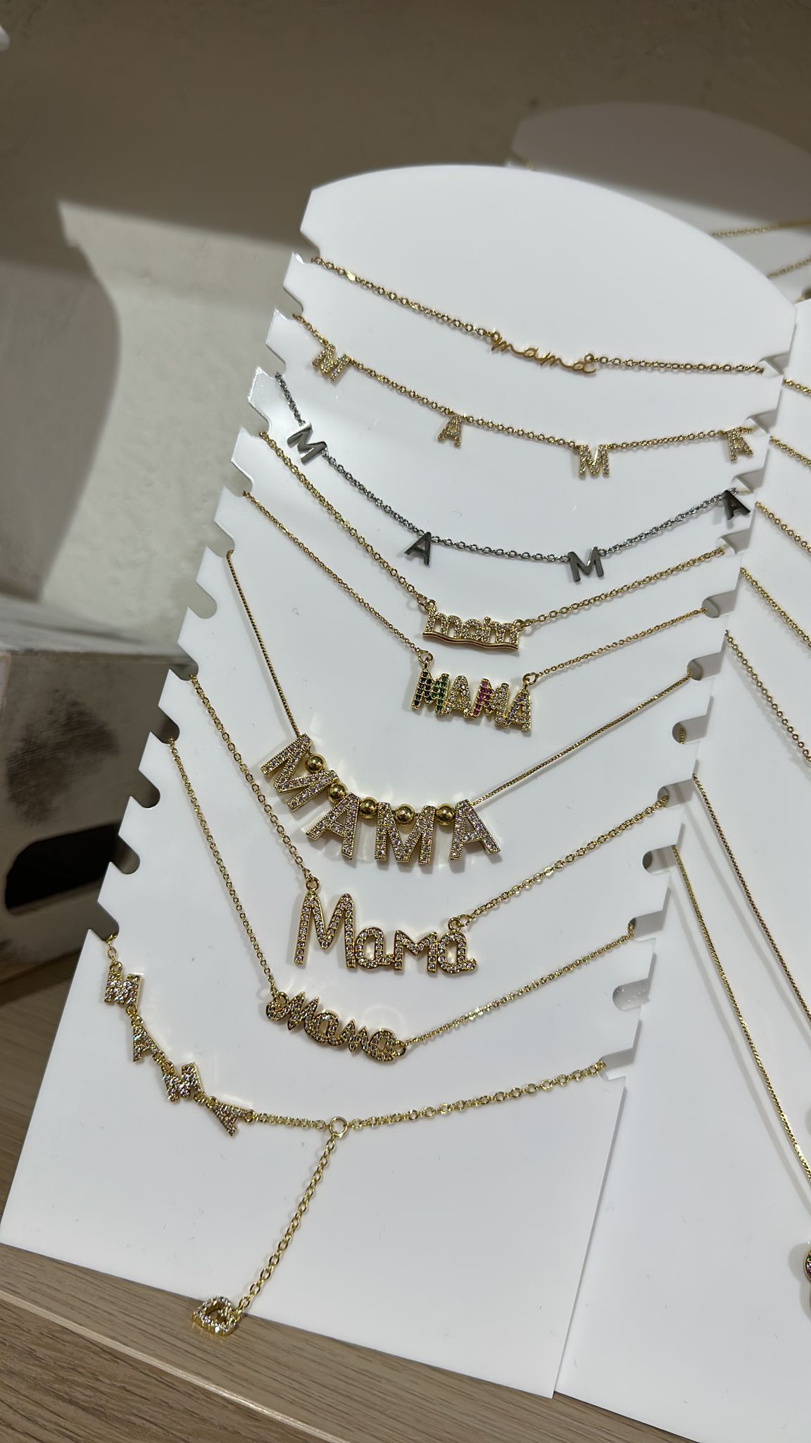 Mama layer necklace