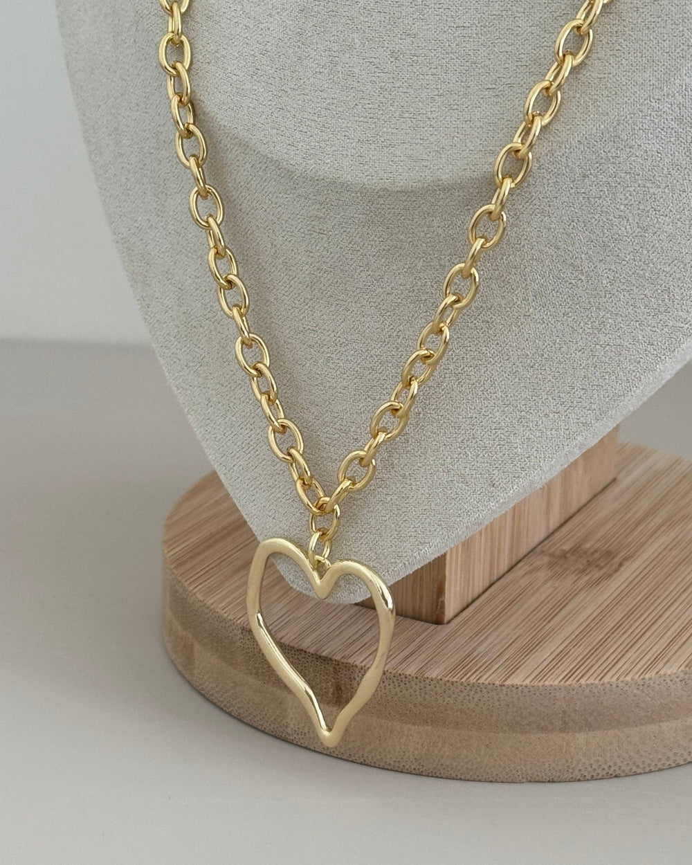 Open heart necklace