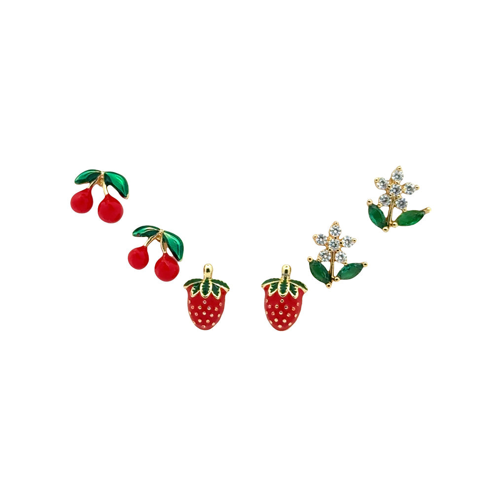Sweet girl earrings set