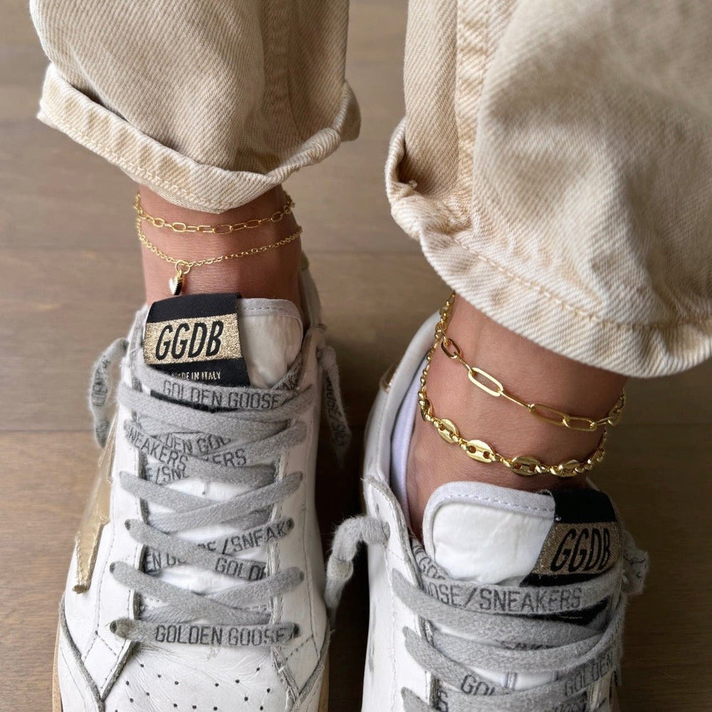 Guzzi thin link anklet