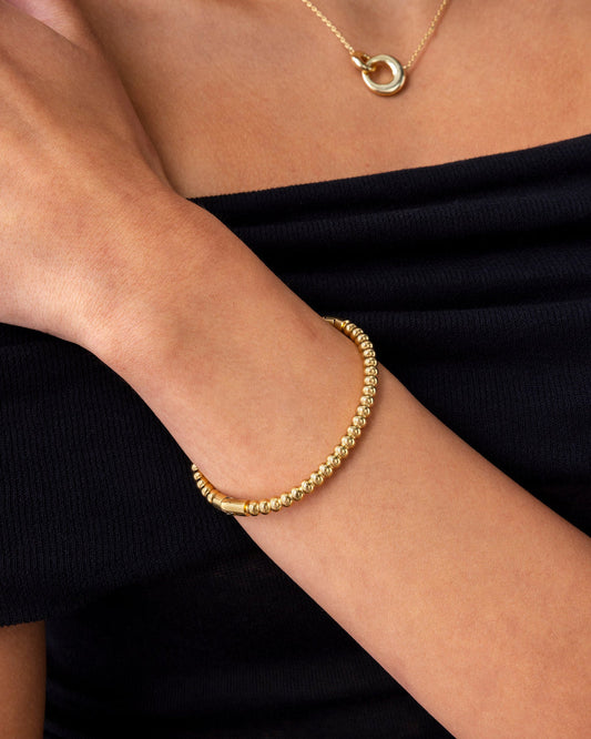Beaded timeless bangle