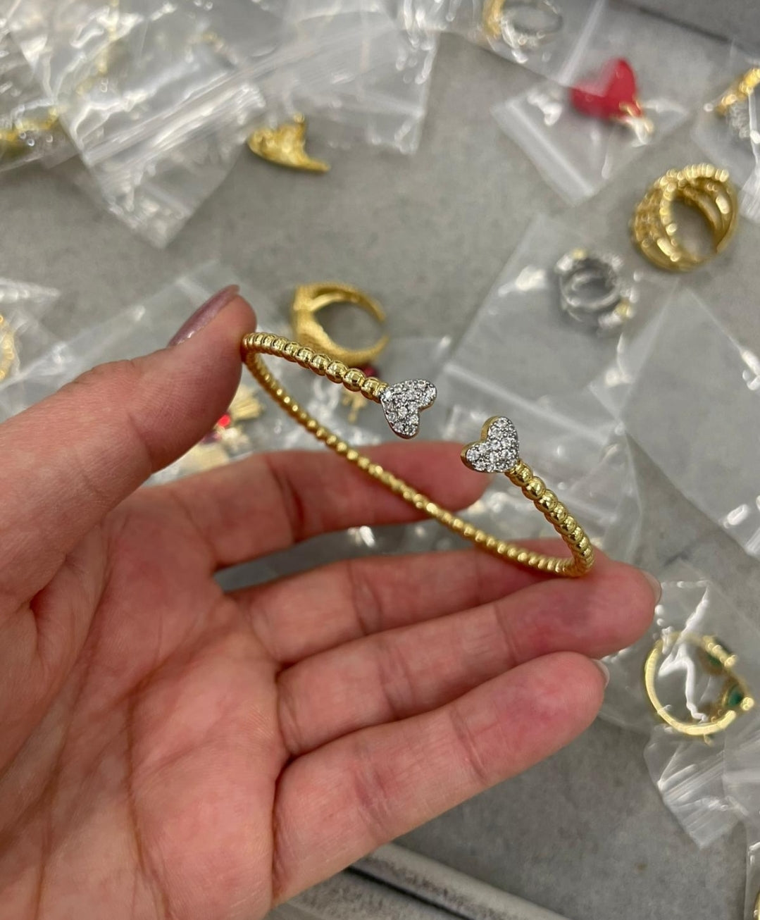 Split heart cuff