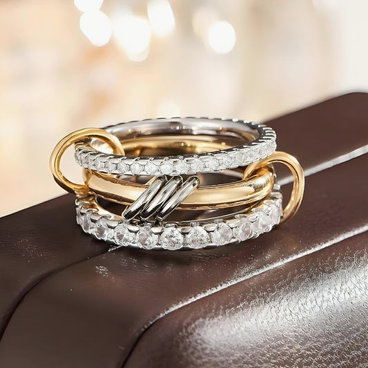 Diyana two tone ring