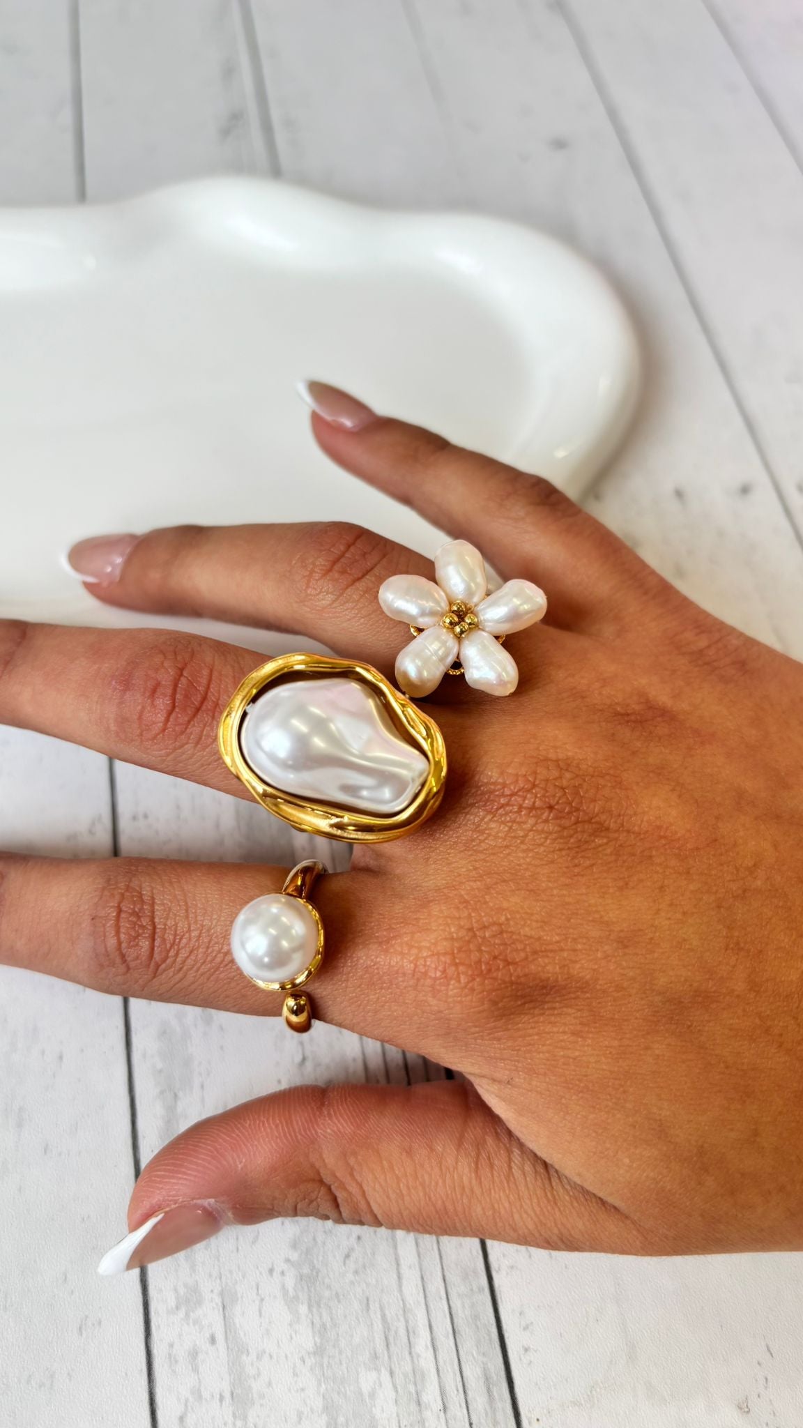 Mother of  pearl ring