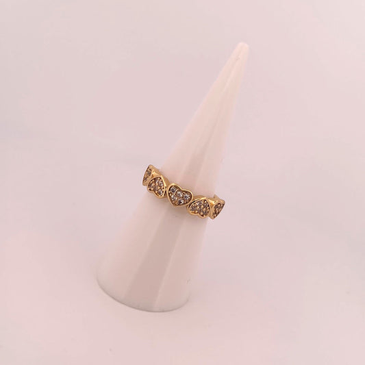 Heart up & down ring