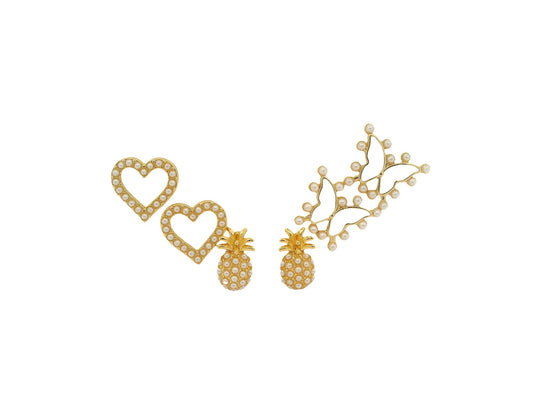 Sweet girl earrings set