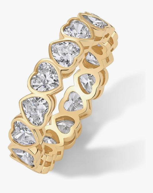 Heart eternity ring