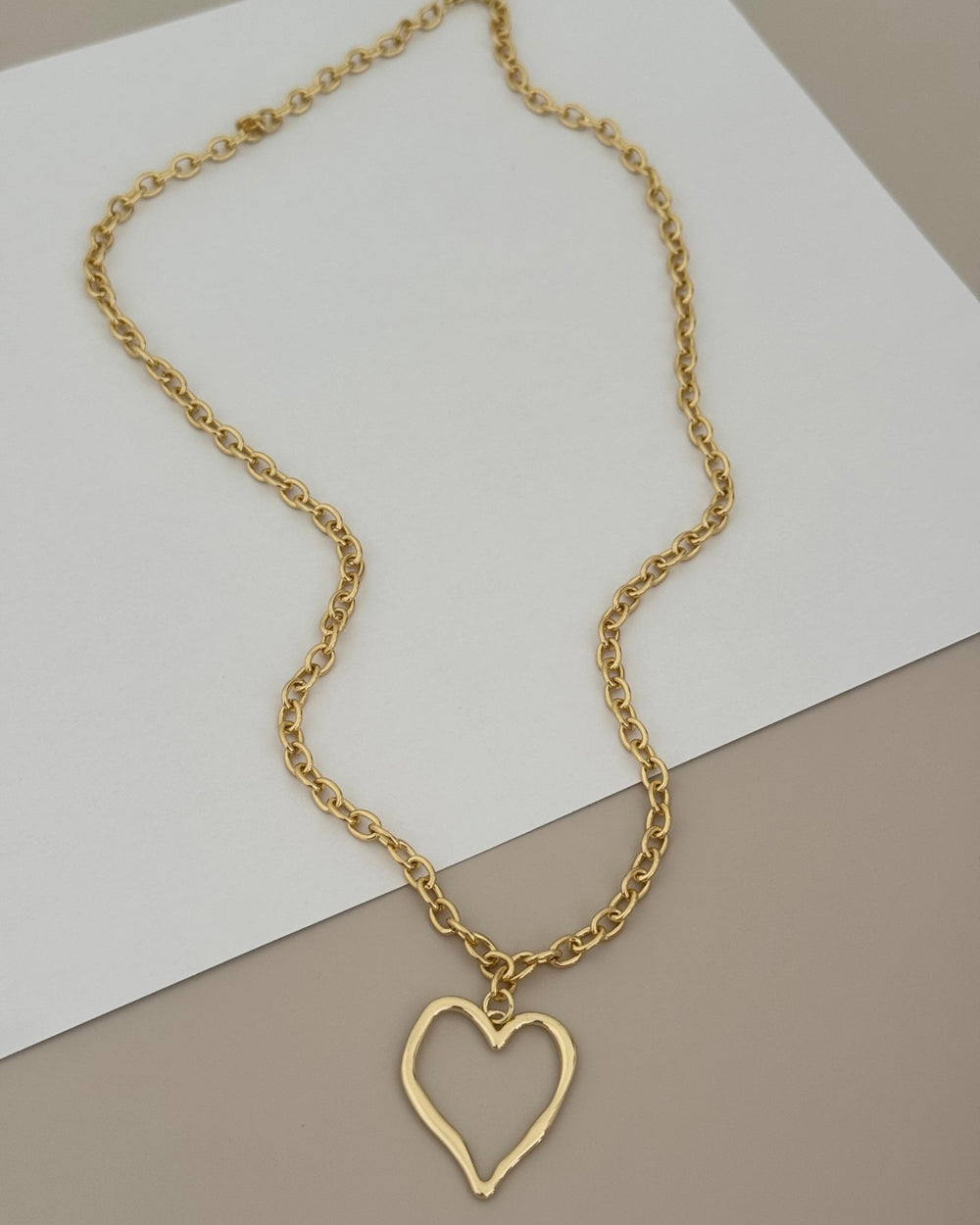 Open heart necklace