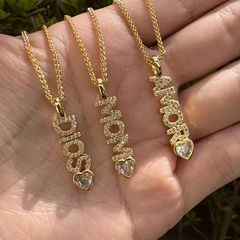 Crystal Word necklace